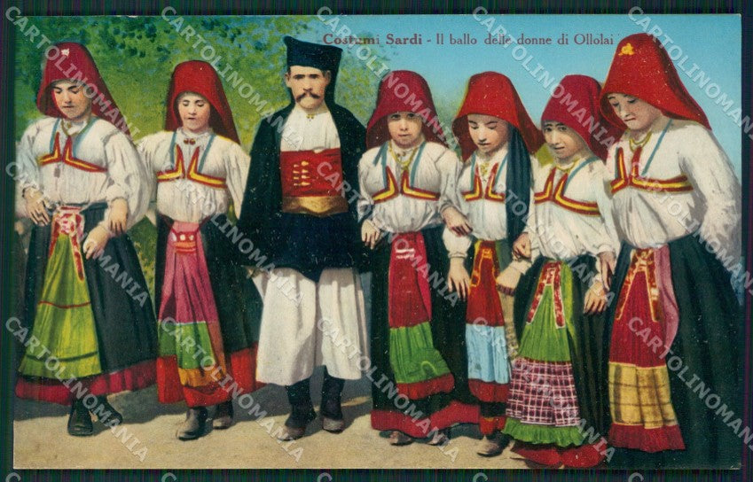Nuoro Ollalai Costumi cartolina KV2979 – fronte