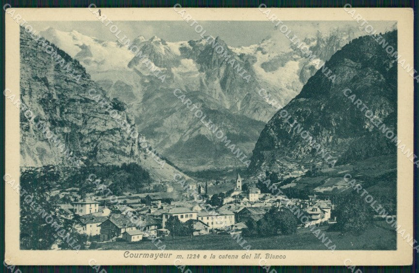 Aosta Courmayeur cartolina KV2984 – fronte