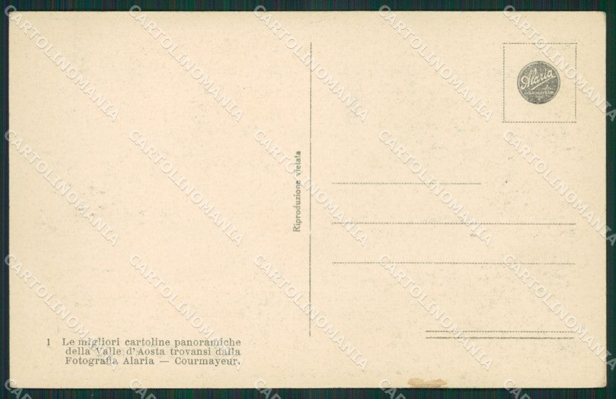 Aosta Courmayeur cartolina KV2984 – retro