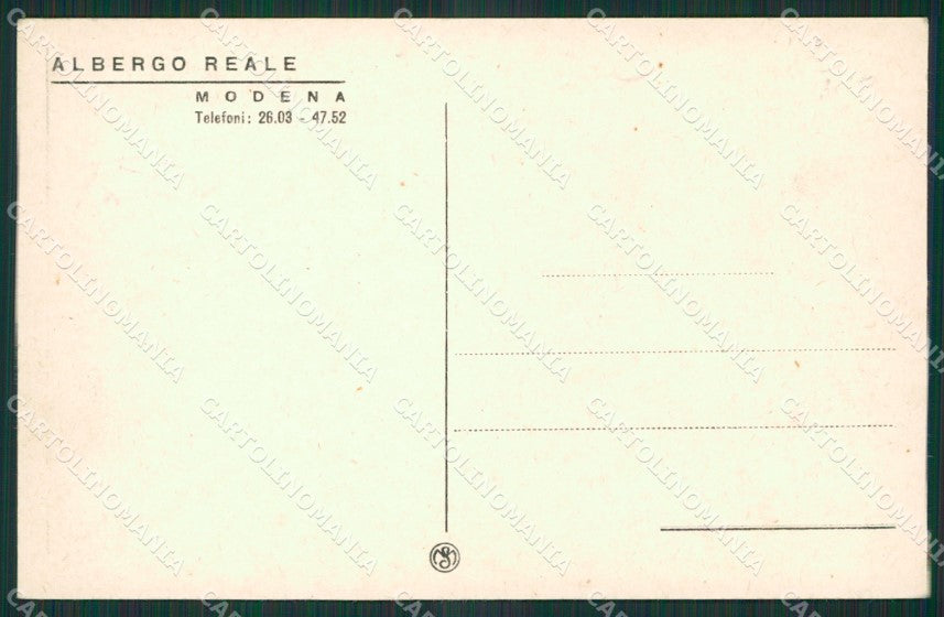 Modena Città cartolina KV2989 – retro