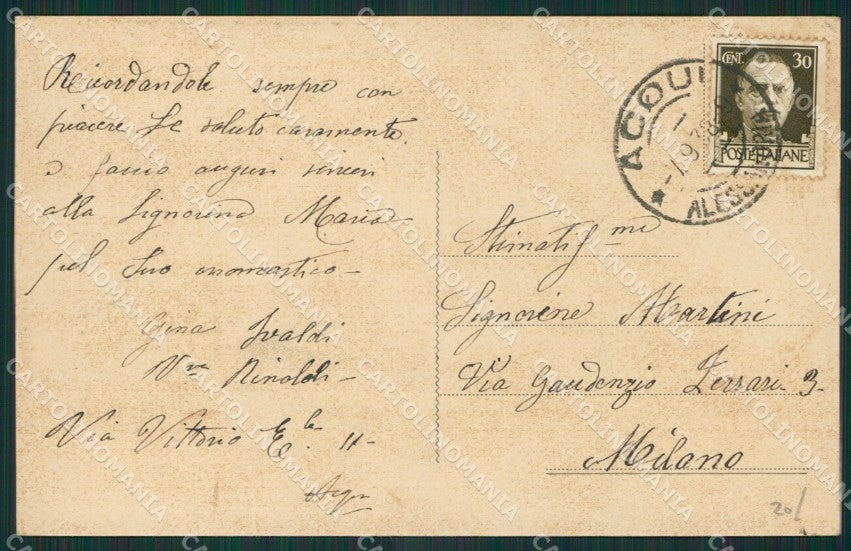 Alessandria Acqui cartolina KV2993 – retro