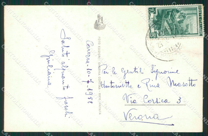 Bolzano Nova Levante Carezza Foto cartolina KV3011 – retro