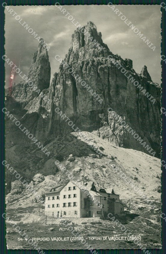 Trento Pozza di Fassa Cai Rifugio Vajolet ABRASA Foto cartolina KV3012 – fronte