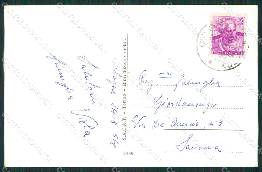 Aosta Cogne Saluti da Foto cartolina KV3016 – retro