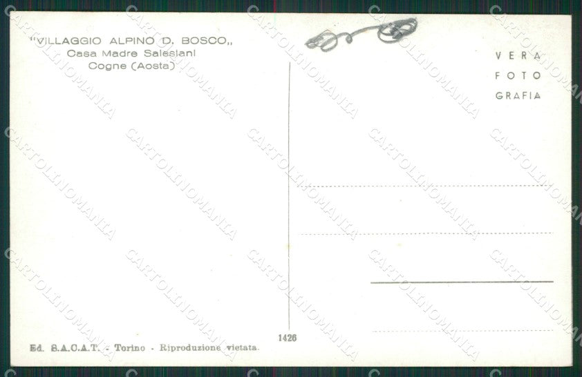 Aosta Cogne Foto cartolina KV3019 – retro