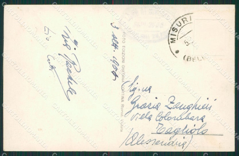 Belluno Auronzo di Cadore Misurina Seggiovia Foto cartolina KV3020 – retro