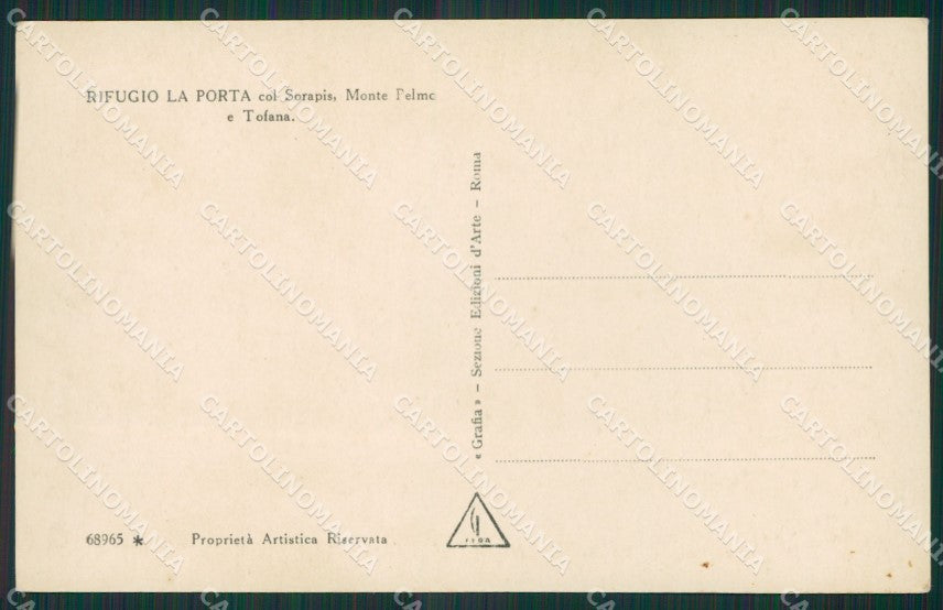 Belluno San Vito di Cadore Rifugio La Porta Foto cartolina KV3029 – retro