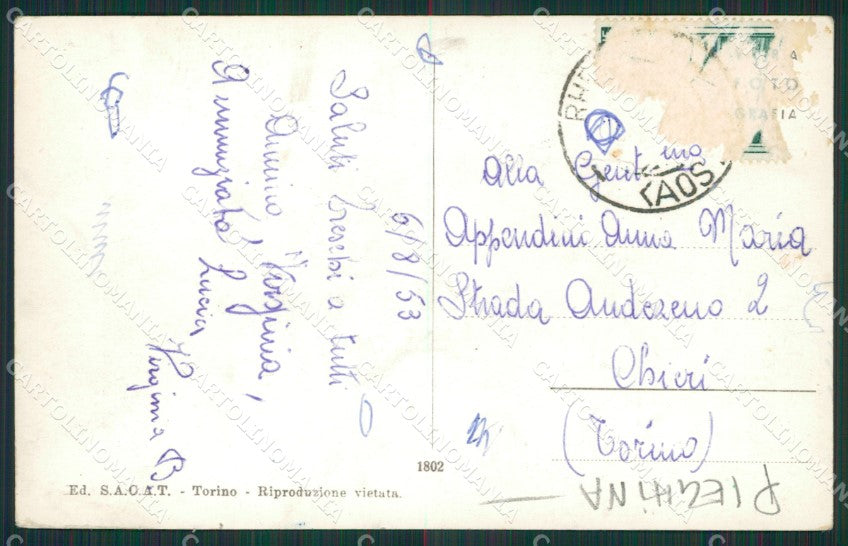 Aosta Rhèmes Notre Dame PIEGHINA Foto cartolina KV3036 – retro