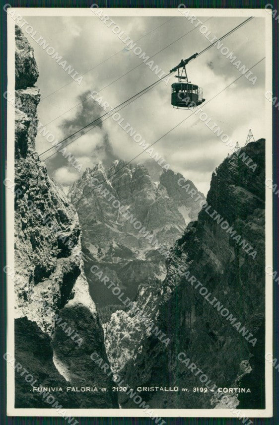 Belluno Cortina d'Ampezzo Funivia Faloria Foto cartolina KV3050 – fronte