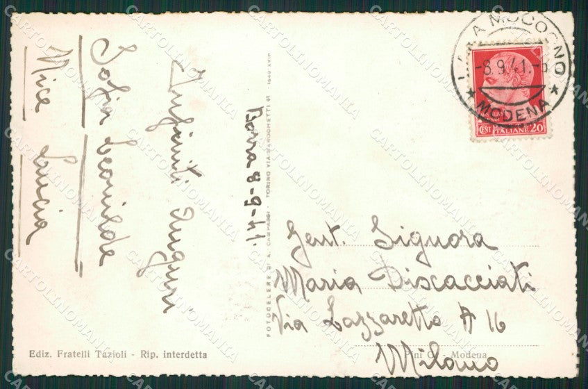 Modena Lama Mocogno La Santona Nevicata Foto cartolina KV3053 – retro