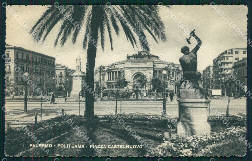 Palermo Città Teatro cartolina KV3071 – fronte