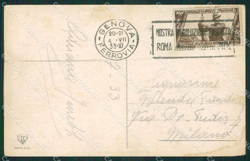 Genova Città cartolina KV3094 – retro