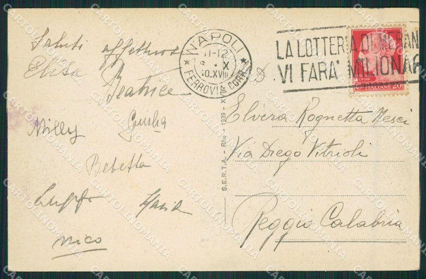 Napoli Città Poste cartolina KV3098 – retro