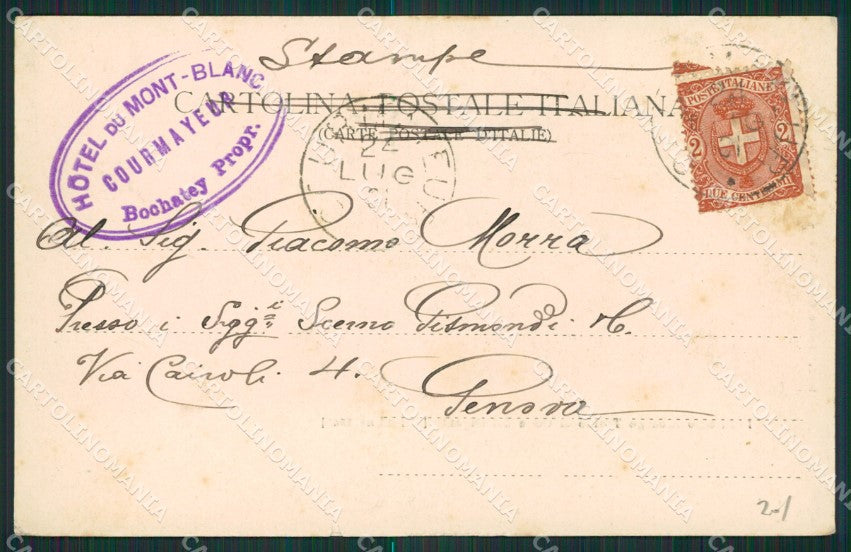 Aosta Courmayeur Rifugio Torino Genta cartolina KV3124 – retro
