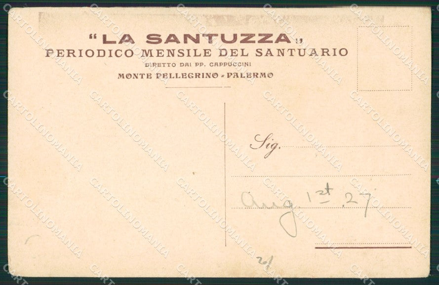 Palermo Monte Pellegrino cartolina KV3131 – retro