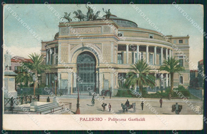 Palermo Città Teatro Alterocca 2891 cartolina KV3134 – fronte