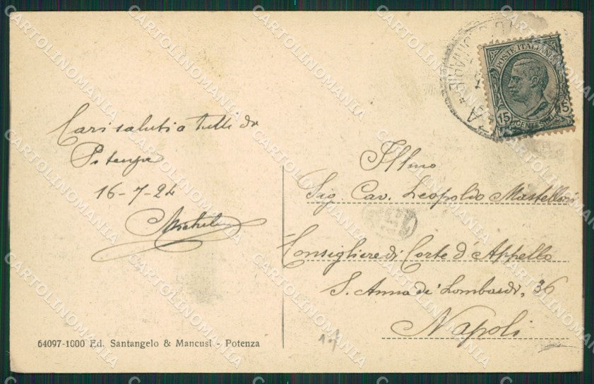 Potenza Città cartolina KV3161 – retro