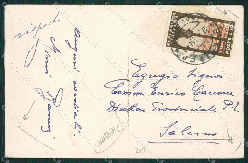 Potenza Città PIEGHE cartolina KV3162 – retro