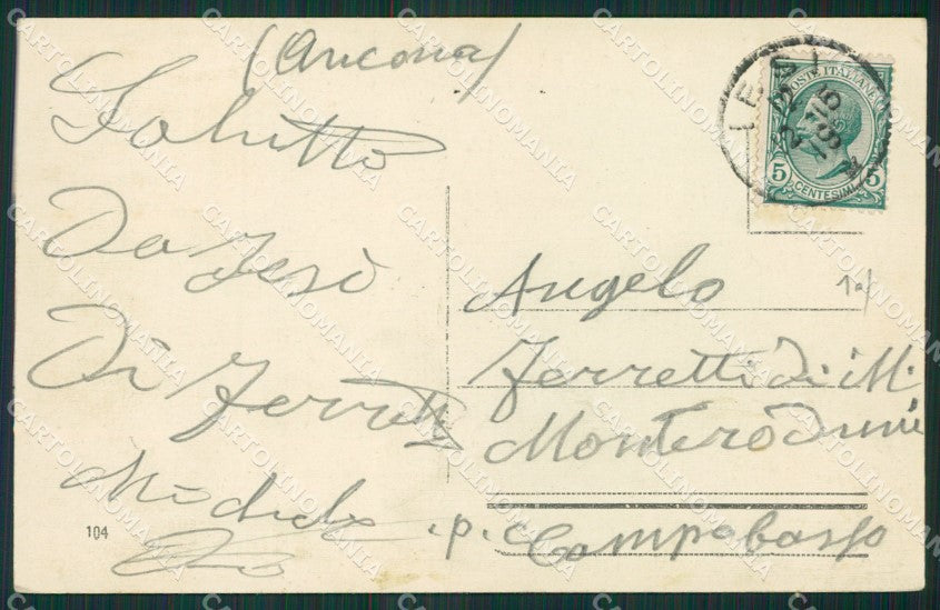 Ancona Jesi cartolina KV3185 – retro