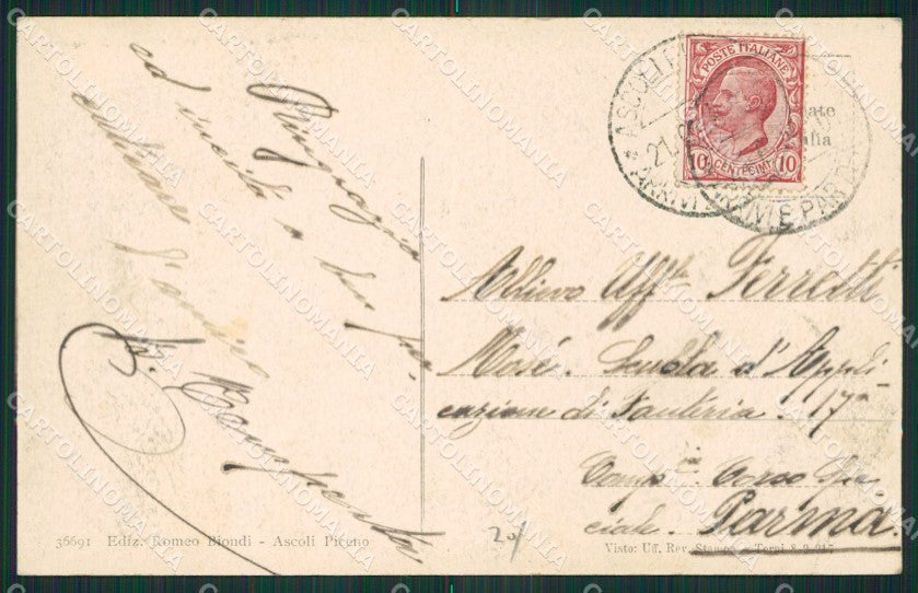 Ascoli Piceno Città cartolina KV3191 – retro