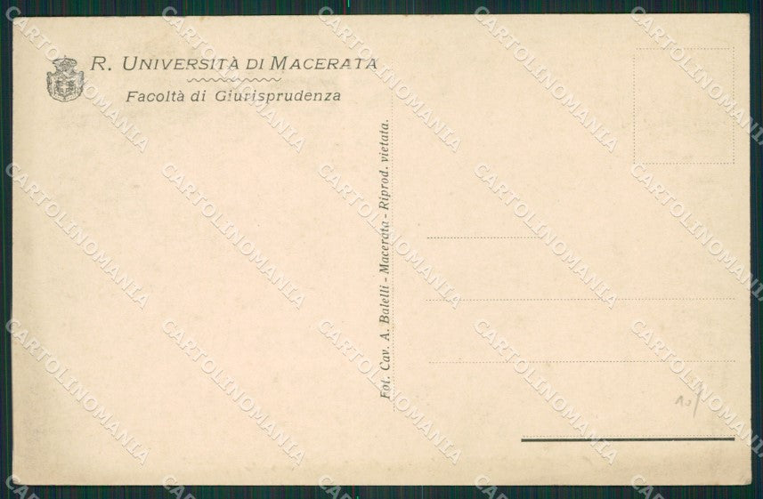 Macerata Città Università cartolina KV3210 – retro