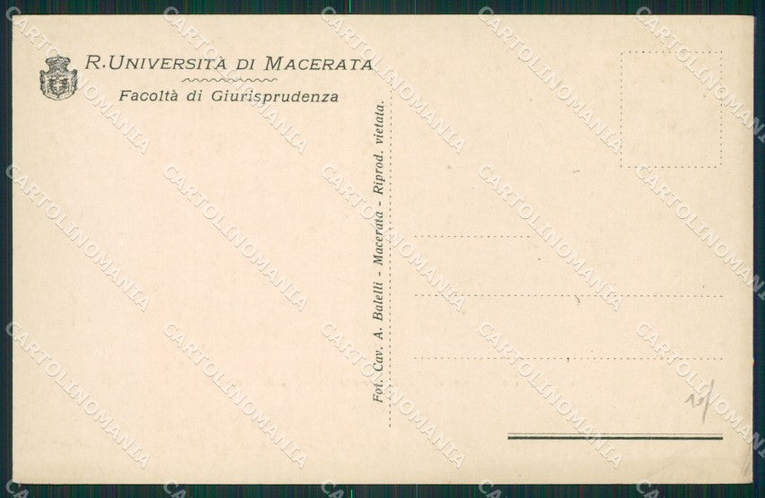 Macerata Città Università cartolina KV3211 – retro