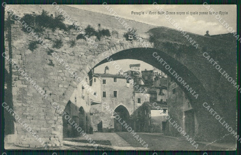 Perugia Città PIEGA cartolina KV3291 – fronte