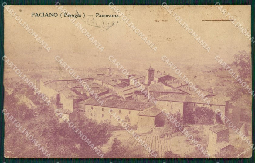 Perugia Paciano cartolina KV3313 – fronte