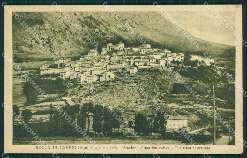 L'Aquila Rocca di Cambio cartolina KV3332 – fronte