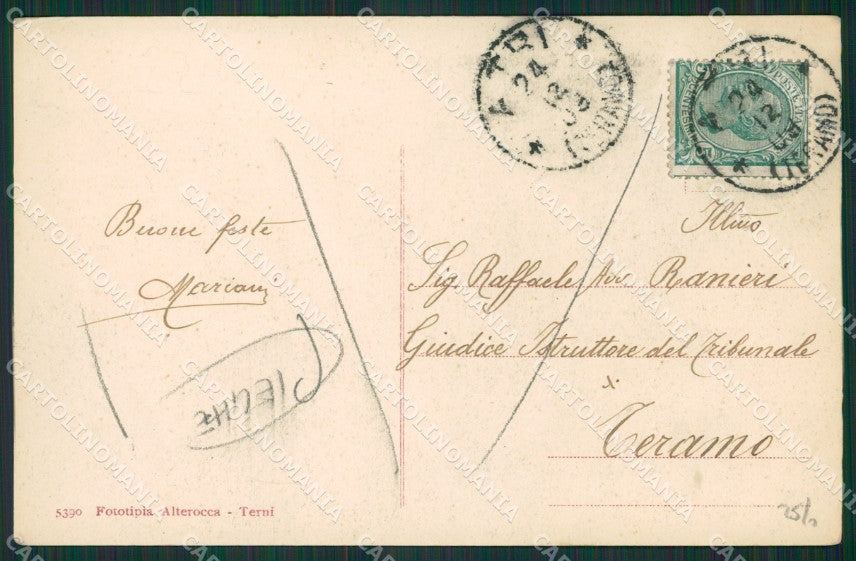 Teramo Atri PIEGHE cartolina KV3342 – retro