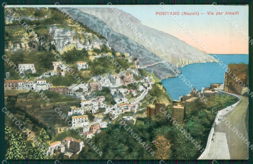 Salerno Positano cartolina KV3372 – fronte