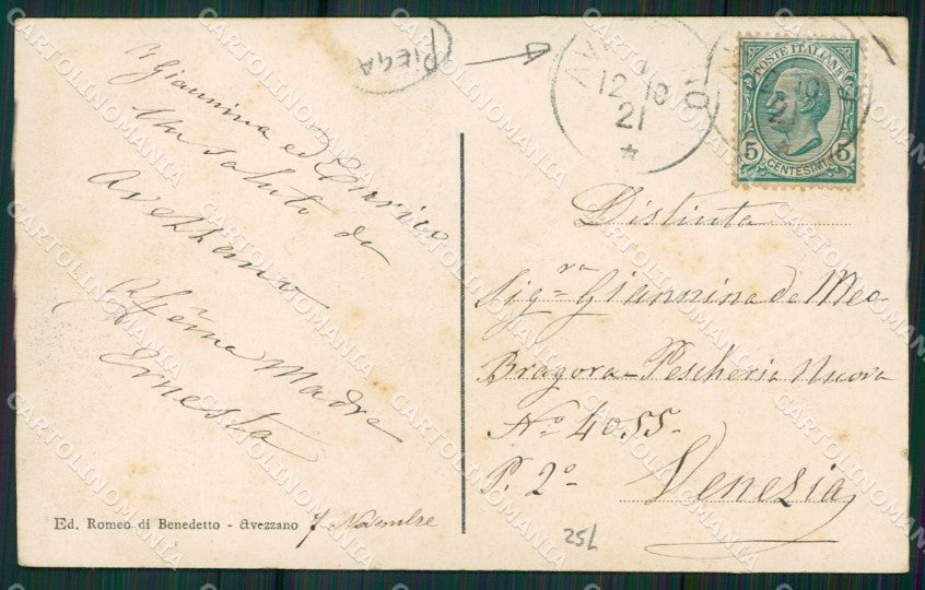L'Aquila Avezzano PIEGA cartolina KV3380 – retro