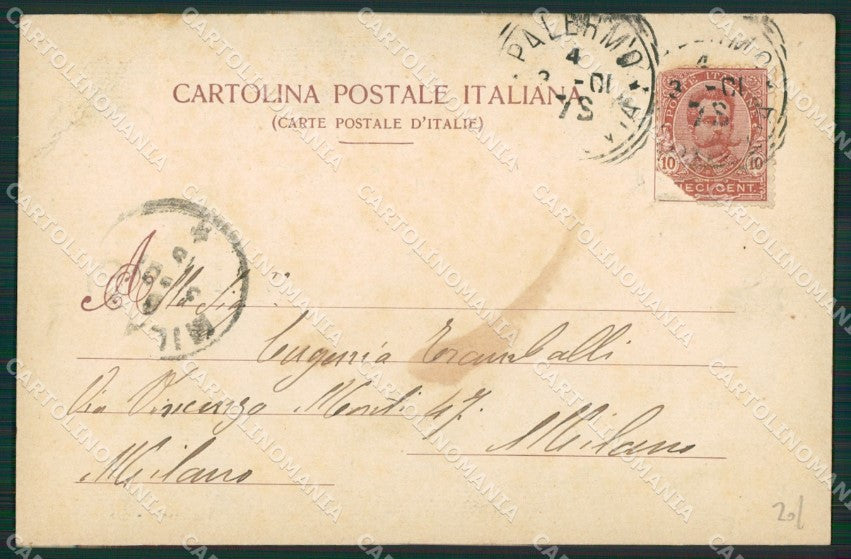 Palermo Città cartolina KV3408 – retro