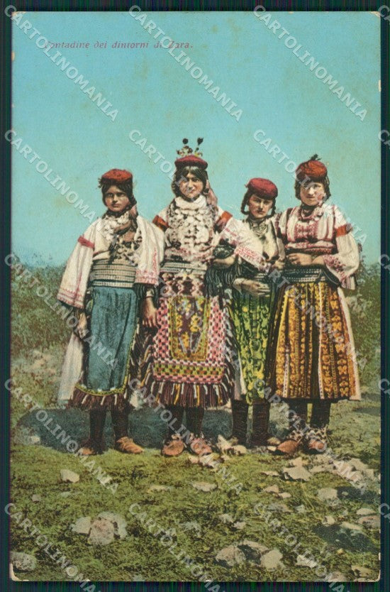Croazia Zara Costumi cartolina KV3432 – fronte