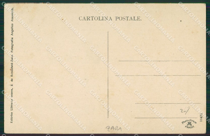 Croazia Zara Costumi cartolina KV3432 – retro