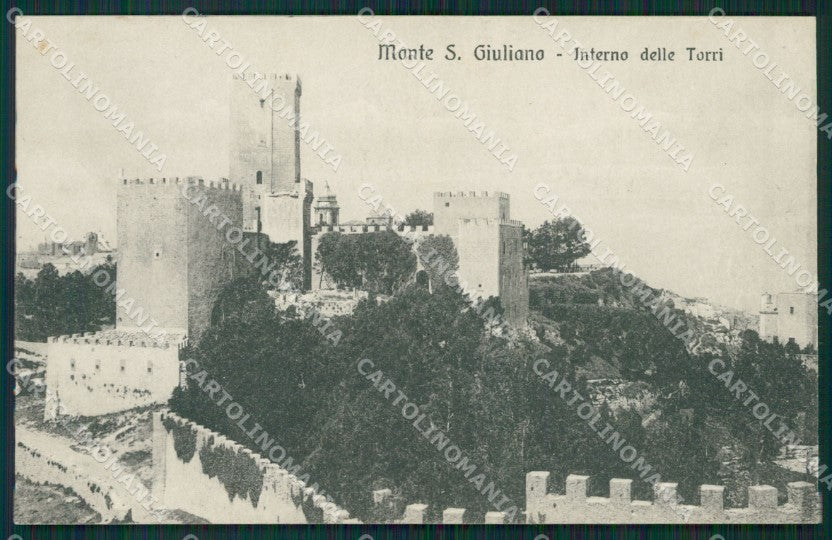Trapani Monte San Giuliano SCOLLATA cartolina KV3440 – fronte