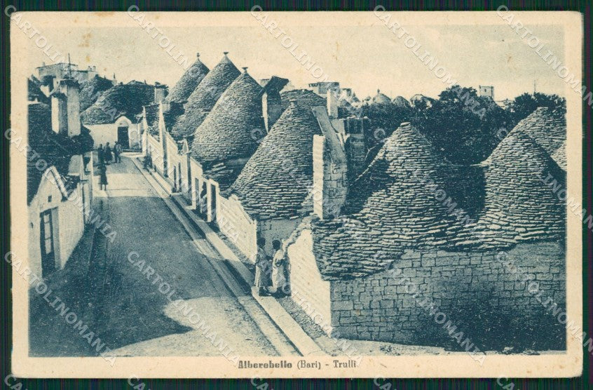 Bari Alberobello Trulli cartolina KV3446 – fronte
