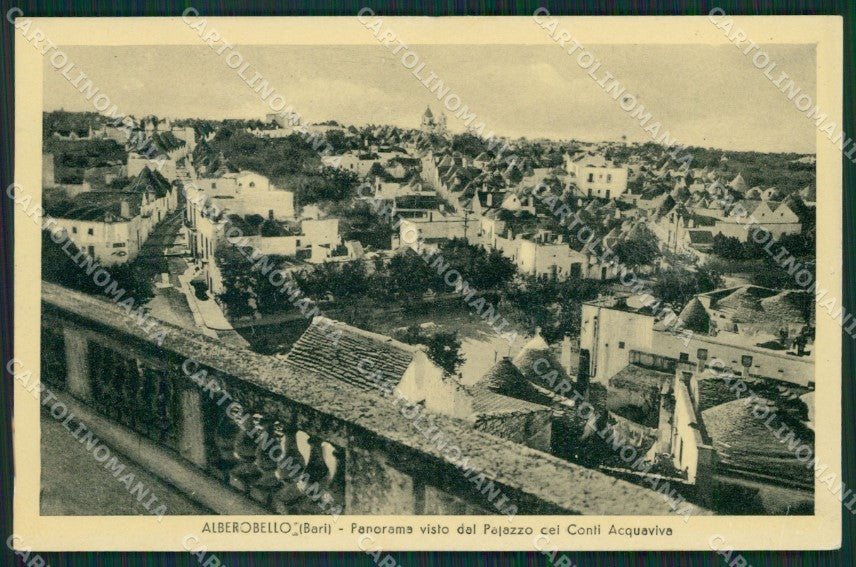 Bari Alberobello Trulli cartolina KV3449 – fronte