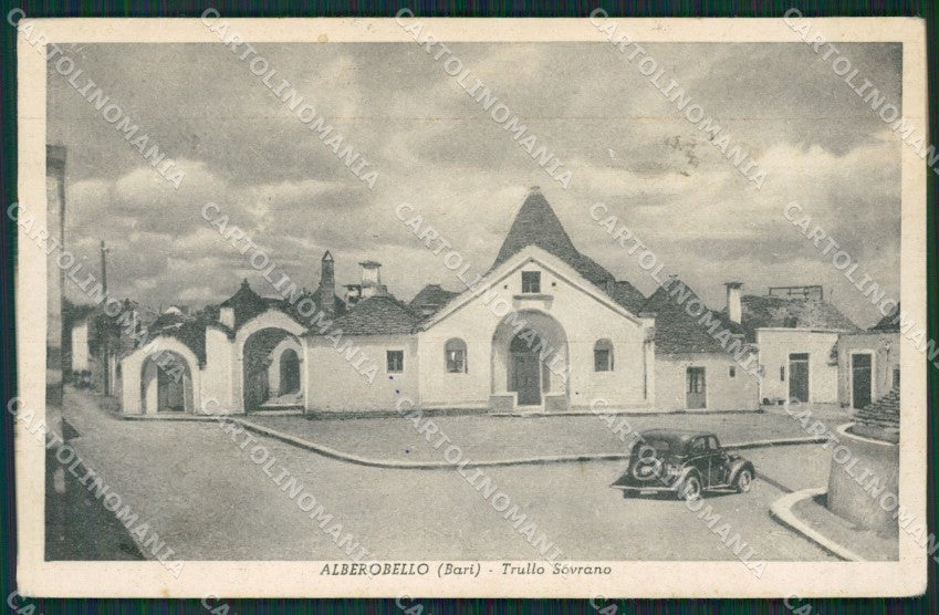 Bari Alberobello Trullo Sovrano Auto cartolina KV3451 – fronte