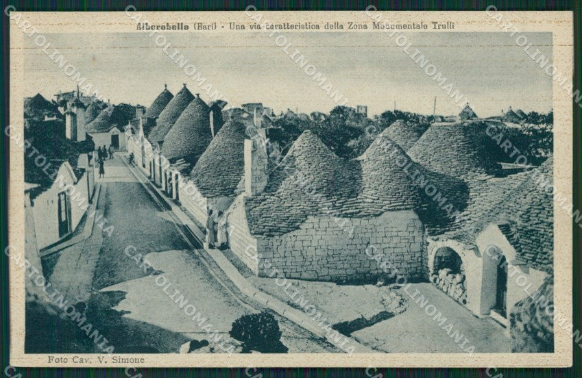 Bari Alberobello Trulli cartolina KV3452 – fronte