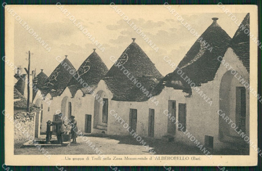 Bari Alberobello Trulli cartolina KV3453 – fronte