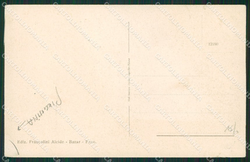 Pesaro Fano PIEGHINA cartolina KV3456 – retro