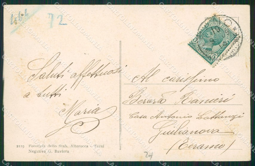 Pesaro Fano cartolina KV3459 – retro
