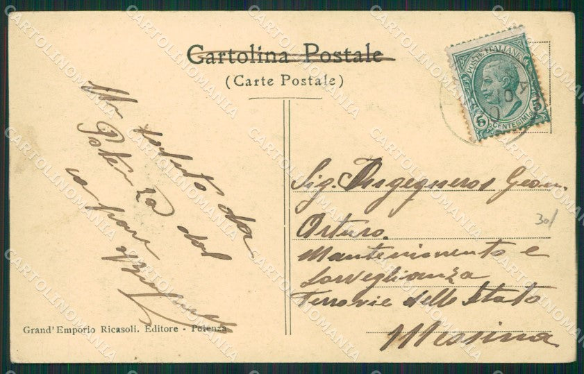 Potenza Città cartolina KV3469 – retro