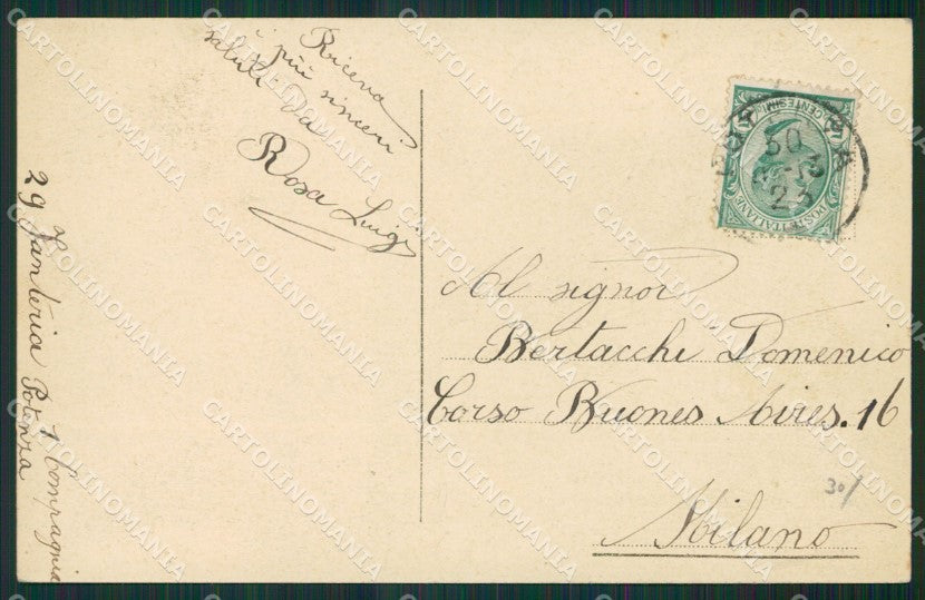 Potenza Città Teatro cartolina KV3483 – retro
