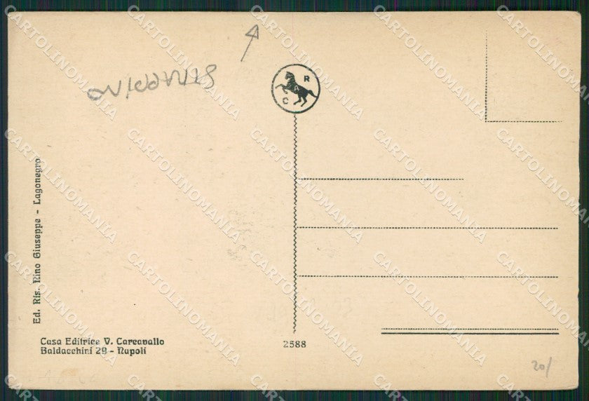 Potenza Lagonegro STRAPPINO cartolina KV3485 – retro