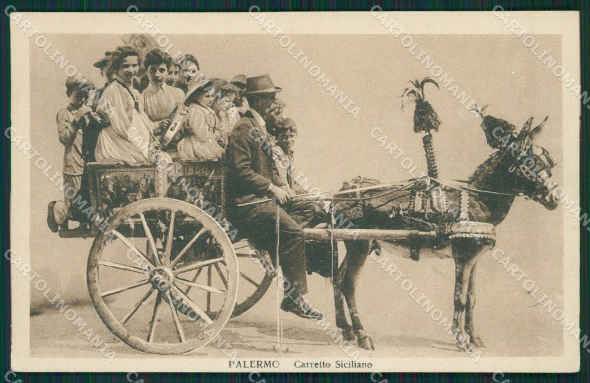 Palermo Carretto Siciliano cartolina KV3507 – fronte