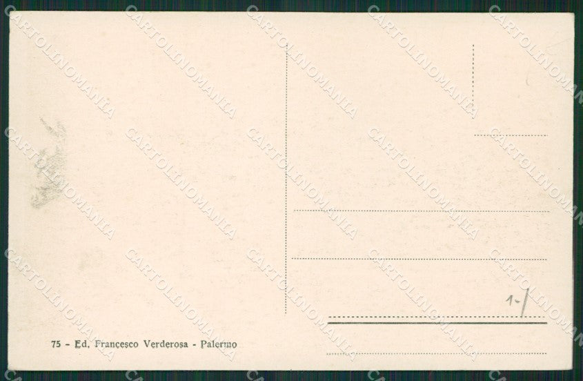Palermo Carretto Siciliano cartolina KV3507 – retro