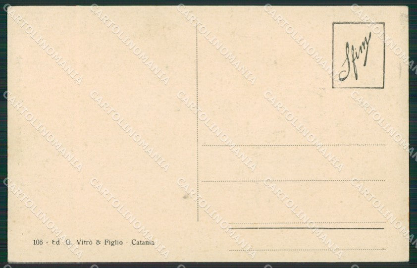 Catania Città cartolina KV3510 – retro