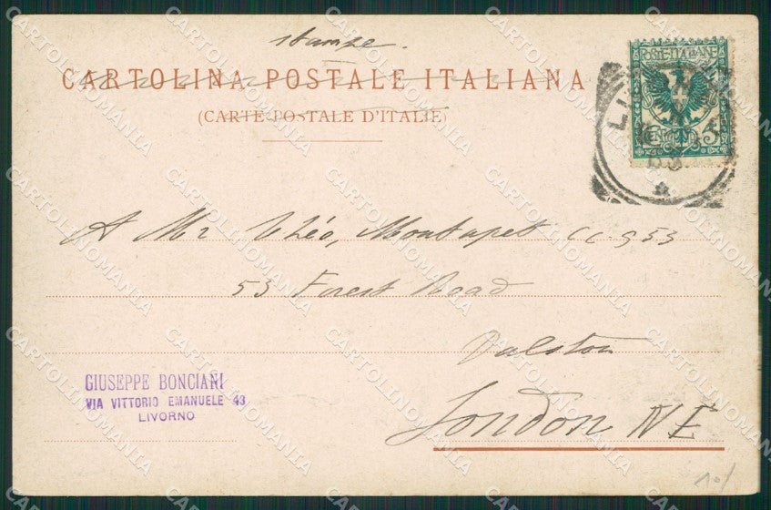 Livorno Città cartolina KV3511 – retro